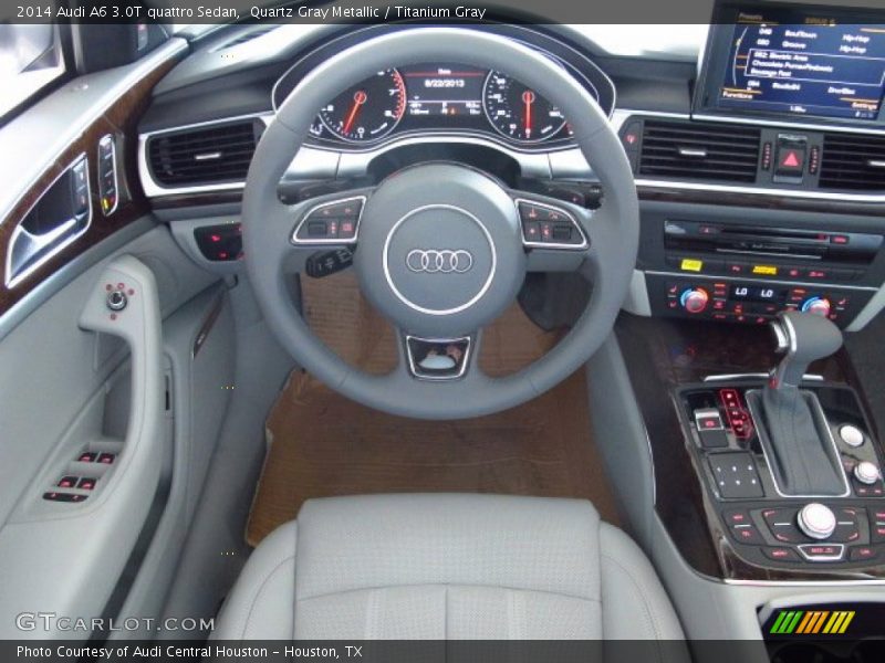Quartz Gray Metallic / Titanium Gray 2014 Audi A6 3.0T quattro Sedan