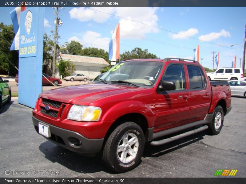 Red Fire / Medium Pebble 2005 Ford Explorer Sport Trac XLT