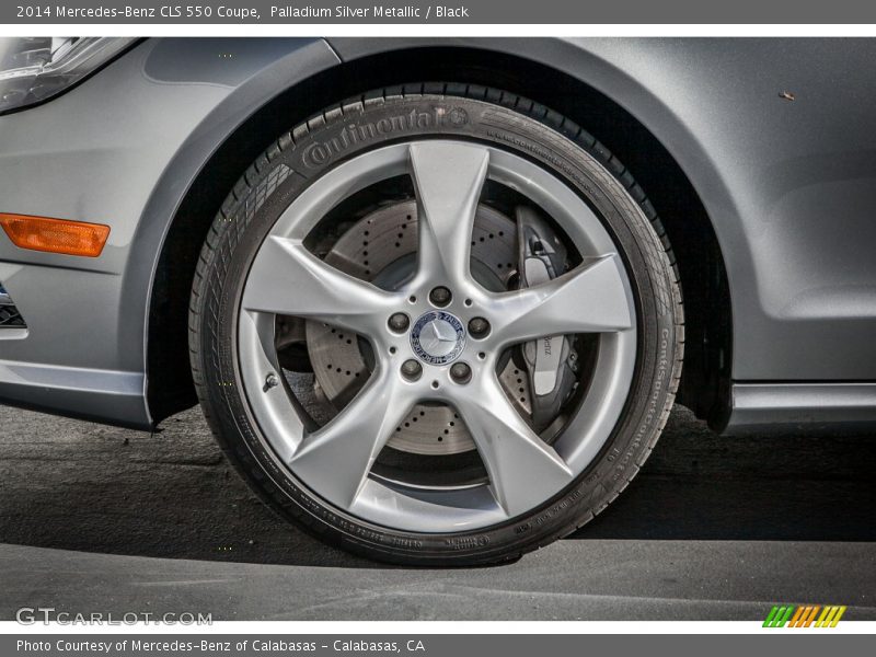 Palladium Silver Metallic / Black 2014 Mercedes-Benz CLS 550 Coupe