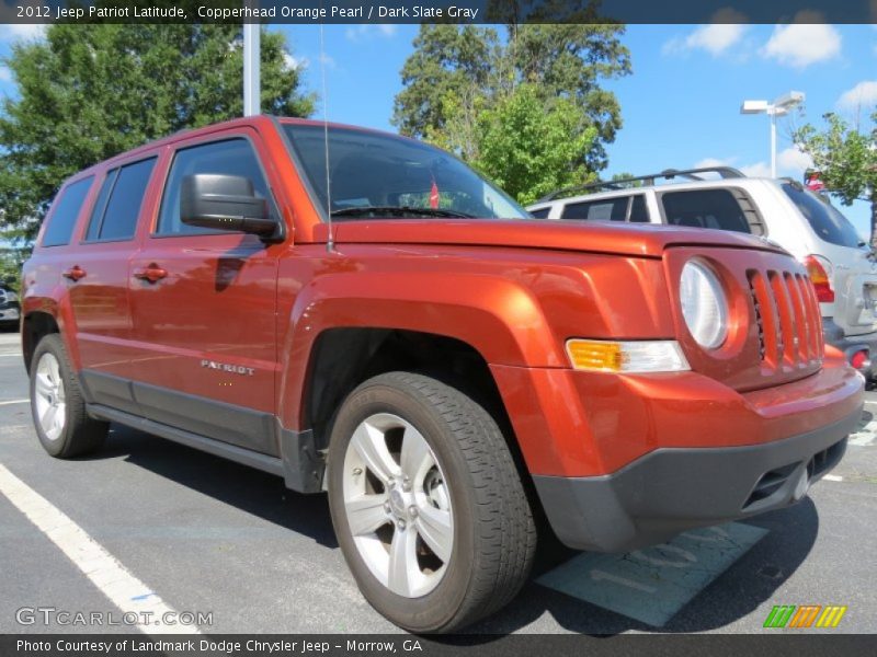 Copperhead Orange Pearl / Dark Slate Gray 2012 Jeep Patriot Latitude