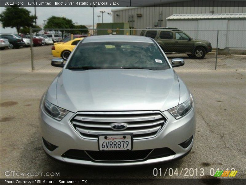 Ingot Silver Metallic / Charcoal Black 2013 Ford Taurus Limited