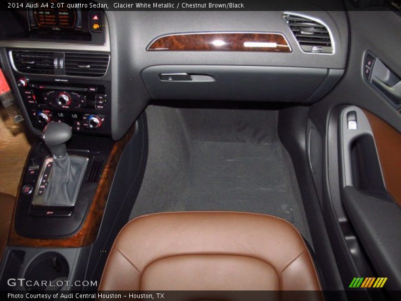 Glacier White Metallic / Chestnut Brown/Black 2014 Audi A4 2.0T quattro Sedan