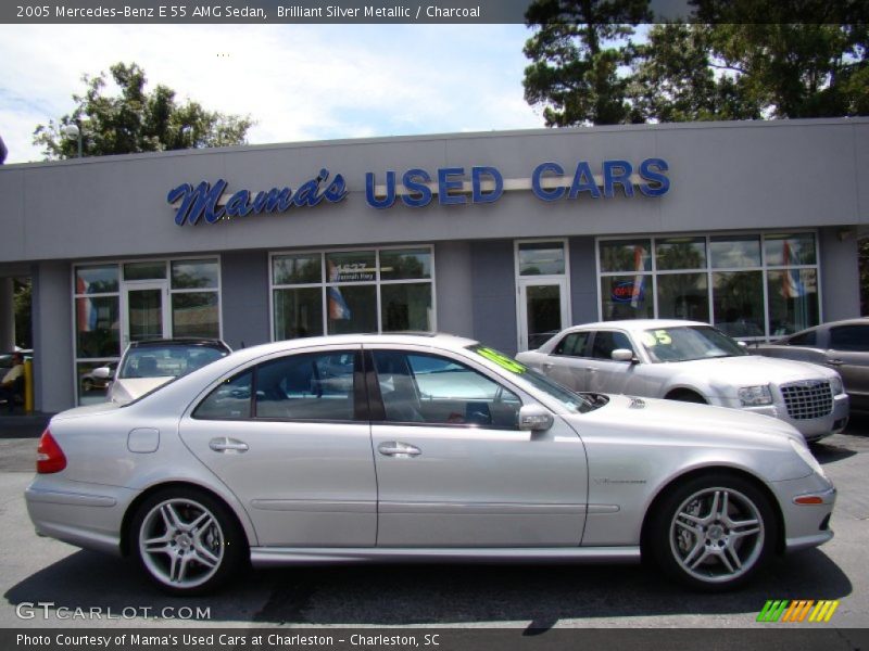 Brilliant Silver Metallic / Charcoal 2005 Mercedes-Benz E 55 AMG Sedan