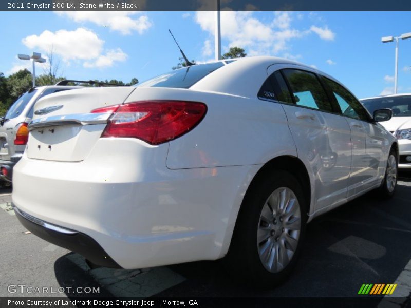 Stone White / Black 2011 Chrysler 200 LX