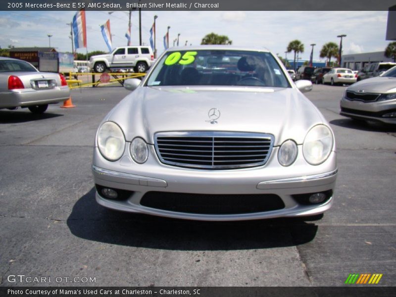 Brilliant Silver Metallic / Charcoal 2005 Mercedes-Benz E 55 AMG Sedan