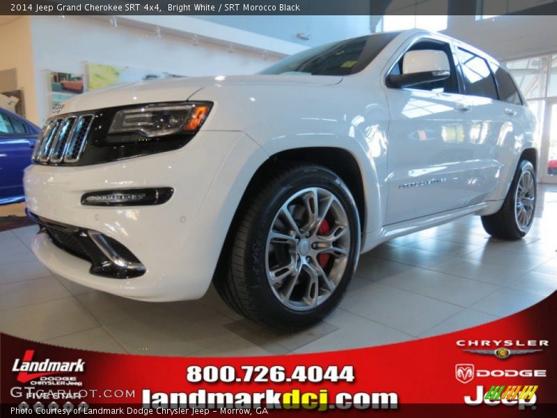 Bright White / SRT Morocco Black 2014 Jeep Grand Cherokee SRT 4x4