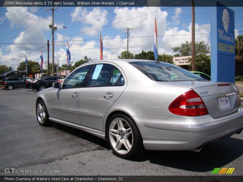 Brilliant Silver Metallic / Charcoal 2005 Mercedes-Benz E 55 AMG Sedan