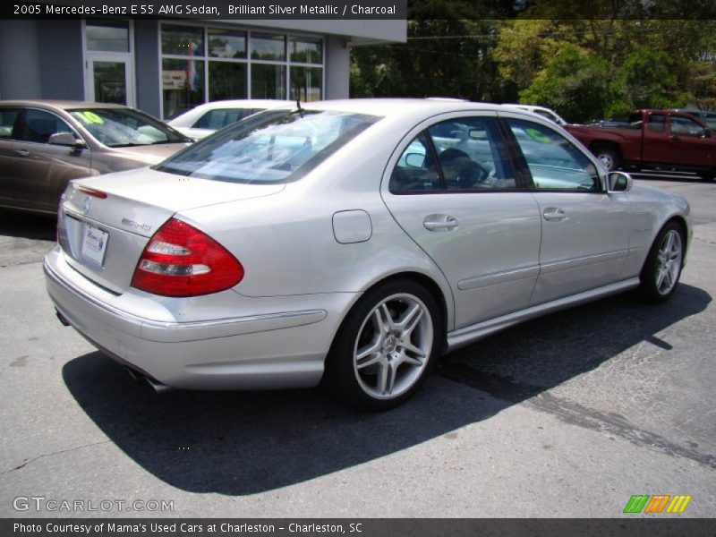 Brilliant Silver Metallic / Charcoal 2005 Mercedes-Benz E 55 AMG Sedan