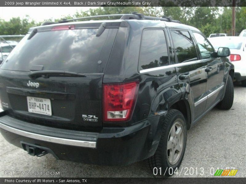 Black / Dark Slate Gray/Medium Slate Gray 2009 Jeep Wrangler Unlimited X 4x4