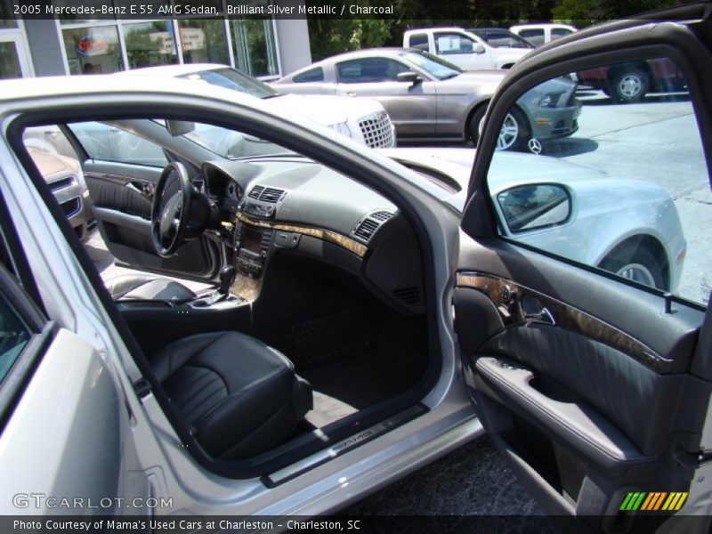 Brilliant Silver Metallic / Charcoal 2005 Mercedes-Benz E 55 AMG Sedan