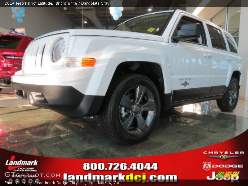 Bright White / Dark Slate Gray 2014 Jeep Patriot Latitude