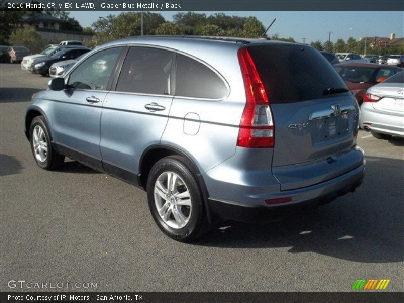 Glacier Blue Metallic / Black 2010 Honda CR-V EX-L AWD