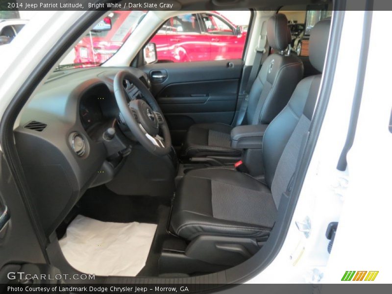 Bright White / Dark Slate Gray 2014 Jeep Patriot Latitude