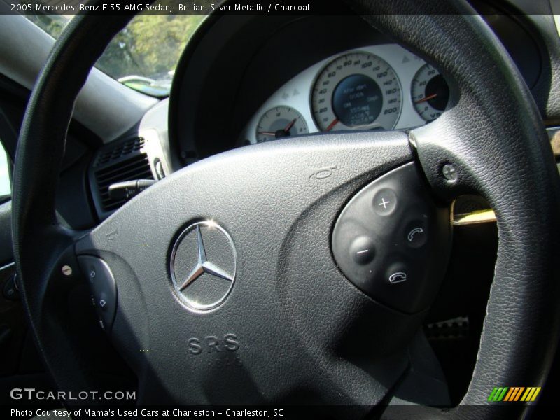 Brilliant Silver Metallic / Charcoal 2005 Mercedes-Benz E 55 AMG Sedan