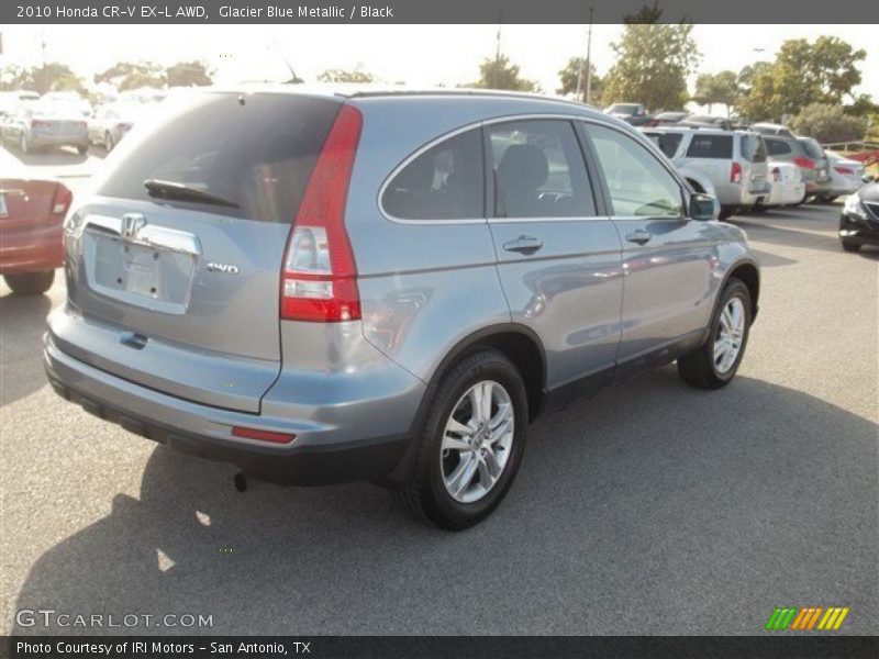 Glacier Blue Metallic / Black 2010 Honda CR-V EX-L AWD