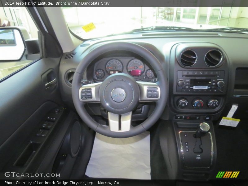 Bright White / Dark Slate Gray 2014 Jeep Patriot Latitude