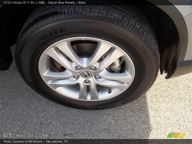 Glacier Blue Metallic / Black 2010 Honda CR-V EX-L AWD