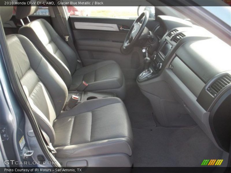 Glacier Blue Metallic / Black 2010 Honda CR-V EX-L AWD