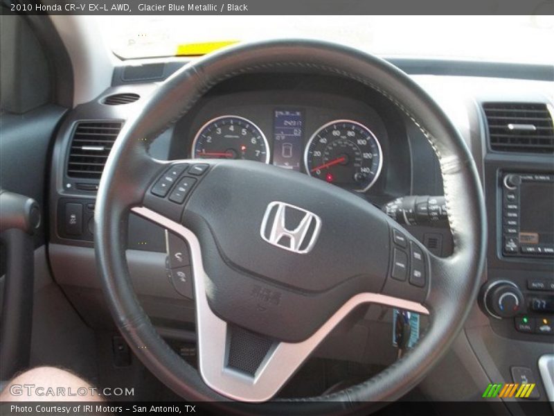 Glacier Blue Metallic / Black 2010 Honda CR-V EX-L AWD