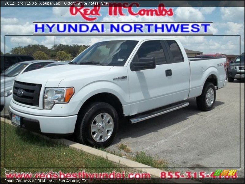 Oxford White / Steel Gray 2012 Ford F150 STX SuperCab