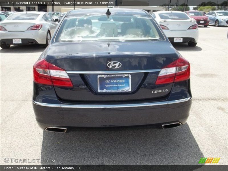 Twilight Blue Pearl / Cashmere 2012 Hyundai Genesis 3.8 Sedan