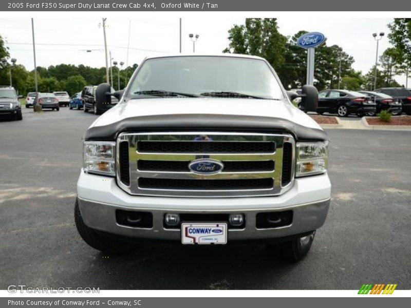 Oxford White / Tan 2005 Ford F350 Super Duty Lariat Crew Cab 4x4