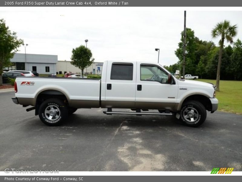 Oxford White / Tan 2005 Ford F350 Super Duty Lariat Crew Cab 4x4