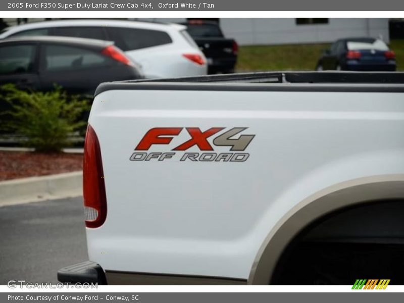Oxford White / Tan 2005 Ford F350 Super Duty Lariat Crew Cab 4x4