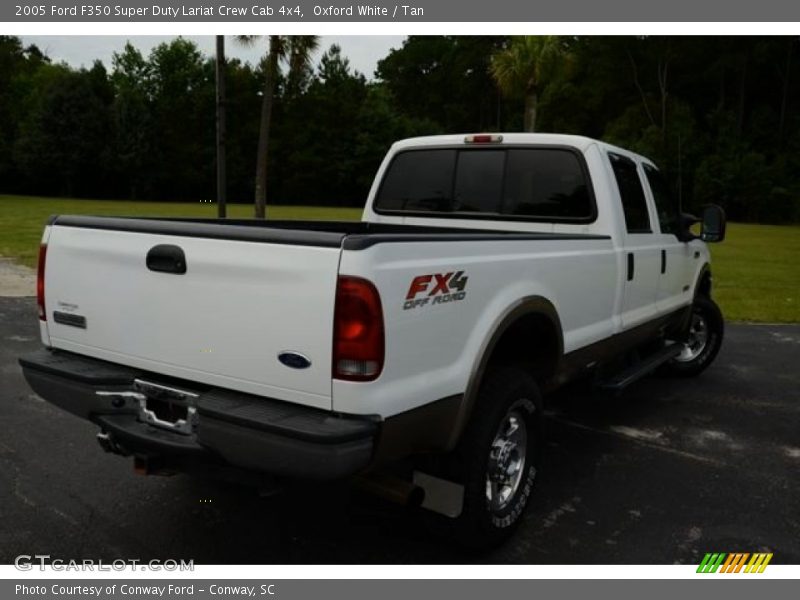 Oxford White / Tan 2005 Ford F350 Super Duty Lariat Crew Cab 4x4