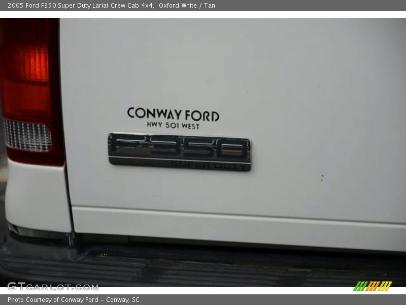 Oxford White / Tan 2005 Ford F350 Super Duty Lariat Crew Cab 4x4