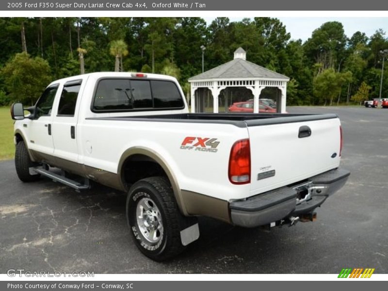 Oxford White / Tan 2005 Ford F350 Super Duty Lariat Crew Cab 4x4