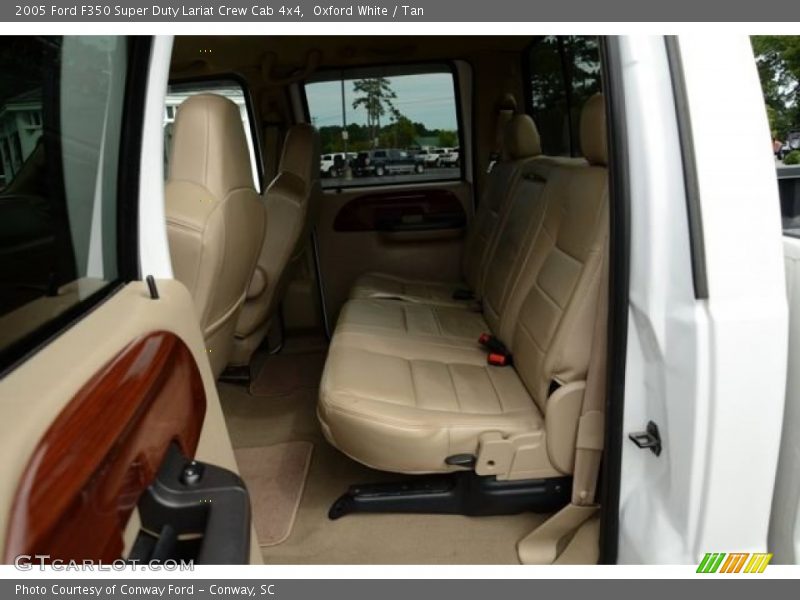 Oxford White / Tan 2005 Ford F350 Super Duty Lariat Crew Cab 4x4