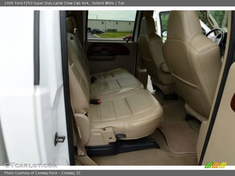 Oxford White / Tan 2005 Ford F350 Super Duty Lariat Crew Cab 4x4