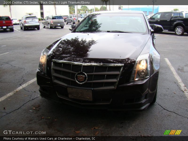 Black Cherry / Light Titanium/Ebony 2008 Cadillac CTS Sedan