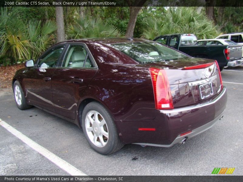 Black Cherry / Light Titanium/Ebony 2008 Cadillac CTS Sedan