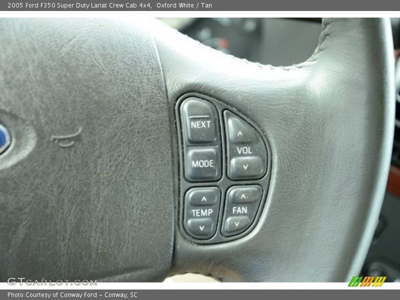Oxford White / Tan 2005 Ford F350 Super Duty Lariat Crew Cab 4x4