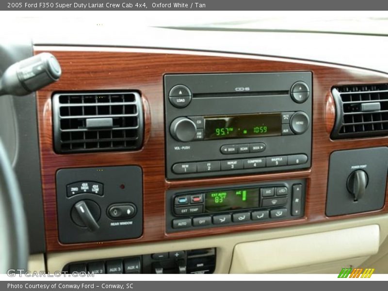 Oxford White / Tan 2005 Ford F350 Super Duty Lariat Crew Cab 4x4