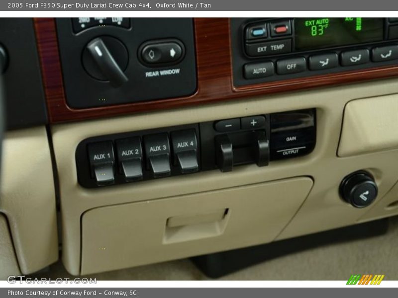 Oxford White / Tan 2005 Ford F350 Super Duty Lariat Crew Cab 4x4