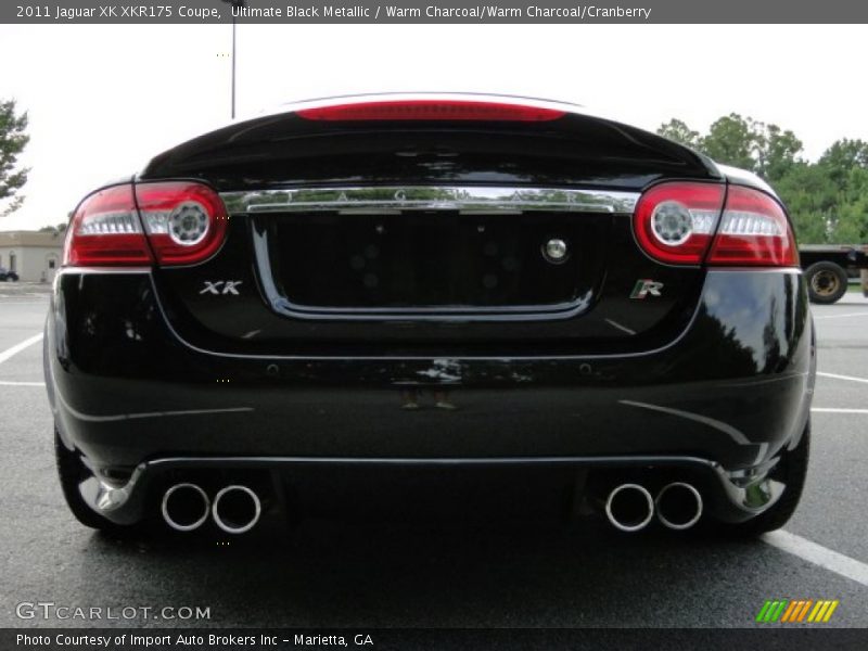 Ultimate Black Metallic / Warm Charcoal/Warm Charcoal/Cranberry 2011 Jaguar XK XKR175 Coupe