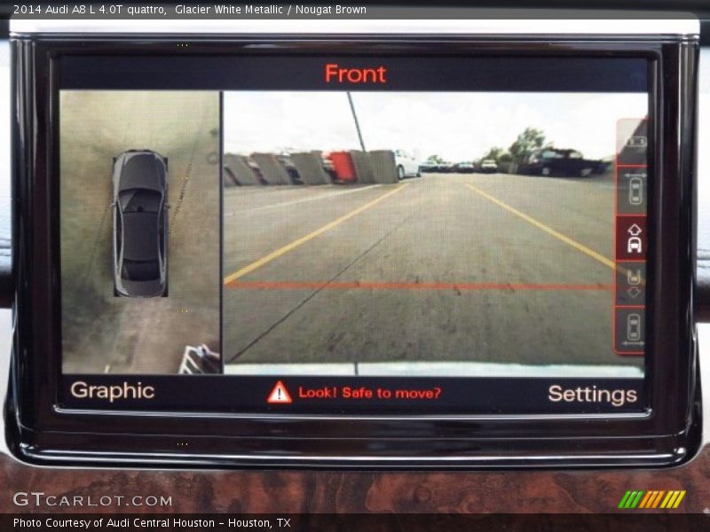Glacier White Metallic / Nougat Brown 2014 Audi A8 L 4.0T quattro