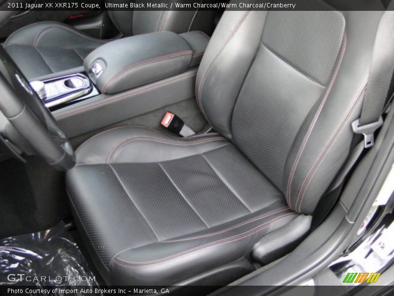 Ultimate Black Metallic / Warm Charcoal/Warm Charcoal/Cranberry 2011 Jaguar XK XKR175 Coupe