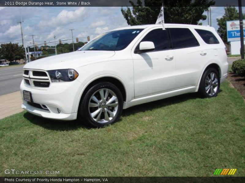 Stone White / Black 2011 Dodge Durango Heat