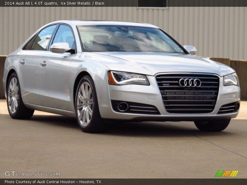 Ice Silver Metallic / Black 2014 Audi A8 L 4.0T quattro