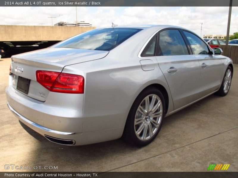 Ice Silver Metallic / Black 2014 Audi A8 L 4.0T quattro