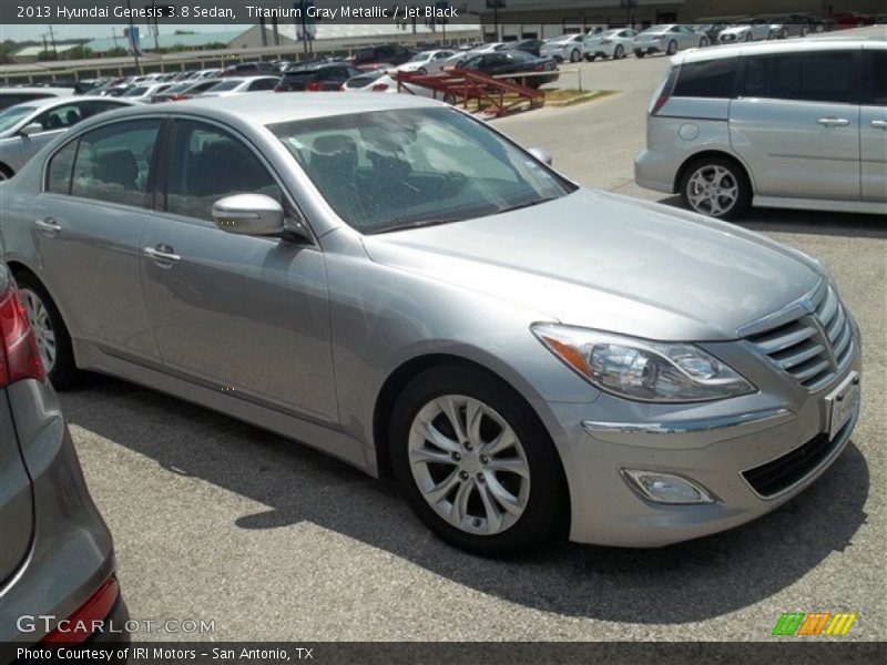 Titanium Gray Metallic / Jet Black 2013 Hyundai Genesis 3.8 Sedan