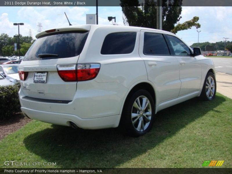 Stone White / Black 2011 Dodge Durango Heat