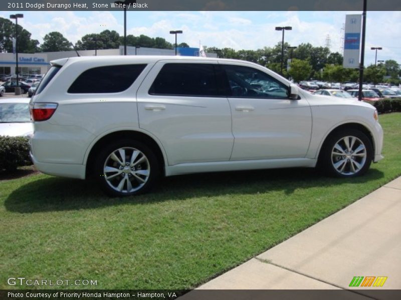 Stone White / Black 2011 Dodge Durango Heat