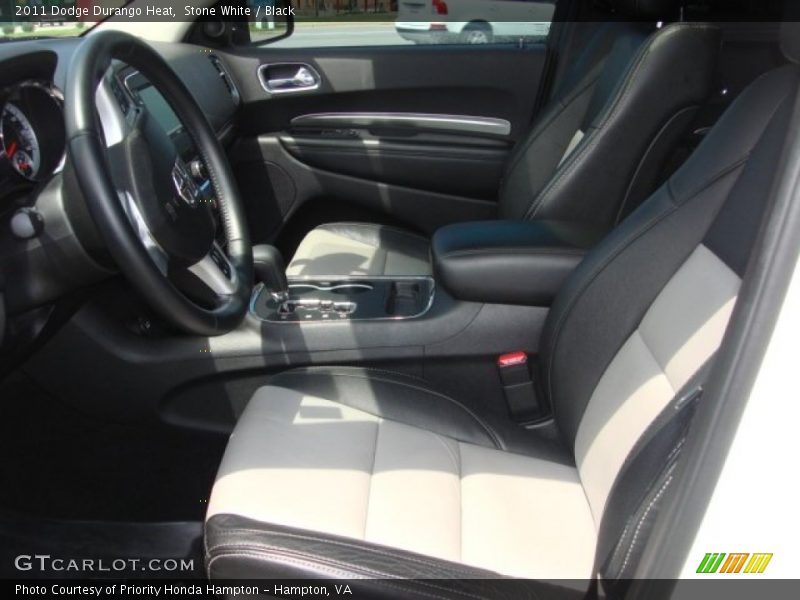 Stone White / Black 2011 Dodge Durango Heat