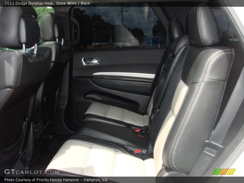 Stone White / Black 2011 Dodge Durango Heat