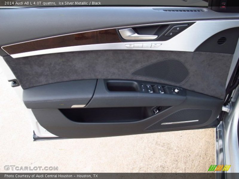 Ice Silver Metallic / Black 2014 Audi A8 L 4.0T quattro